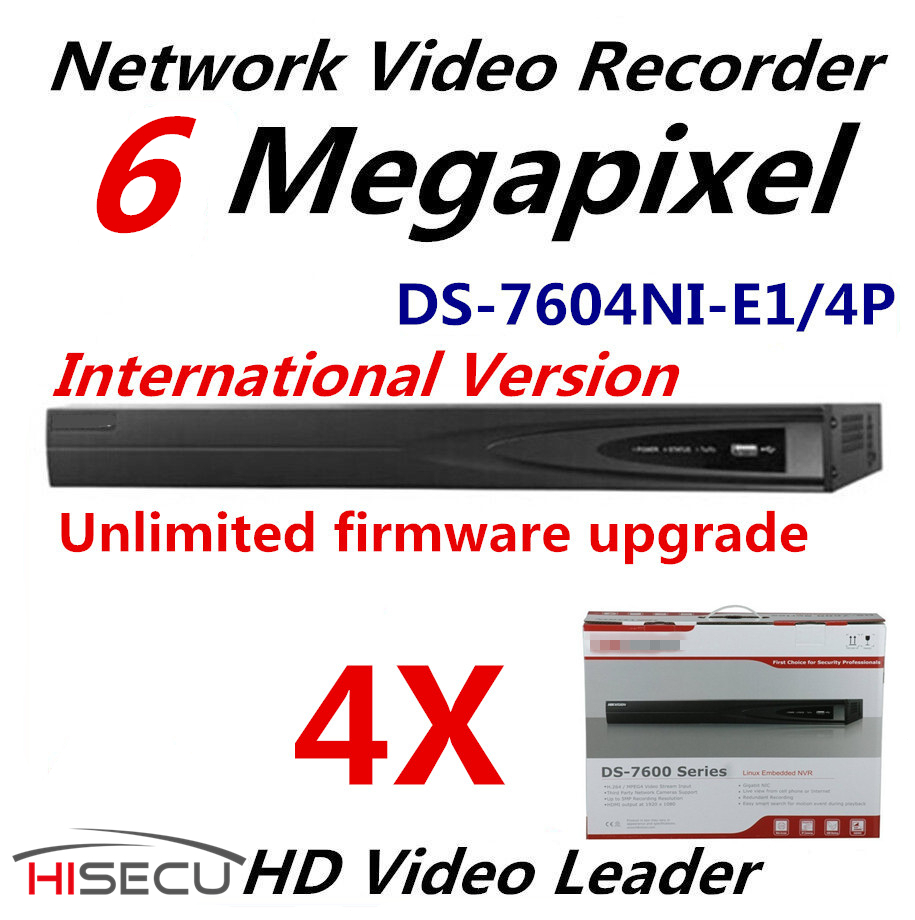 Hikvision 4 ä CCTV ý 4CH NVR POE DS-7604NI-K1/4 P 1SATA 4 POE Ʈ HDMI  VGA Ӻ ÷  ÷  ڴ